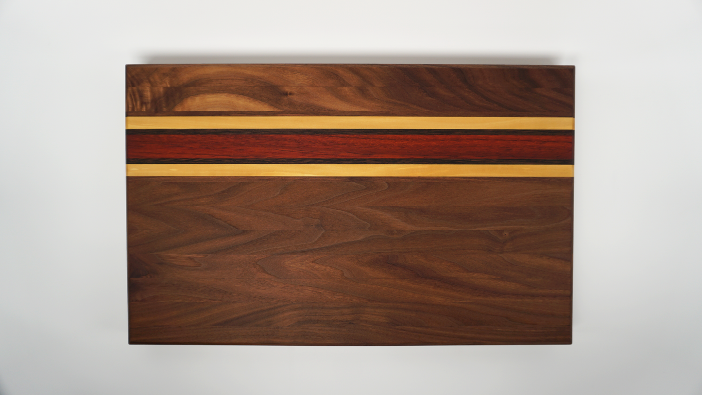 18″ x 11″ x 1.29″ Black Walnut+++