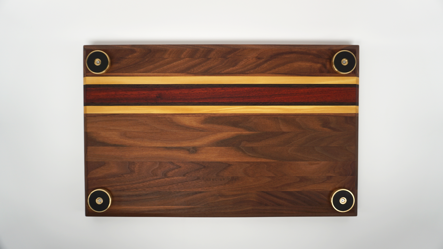 18″ x 11″ x 1.29″ Black Walnut+++