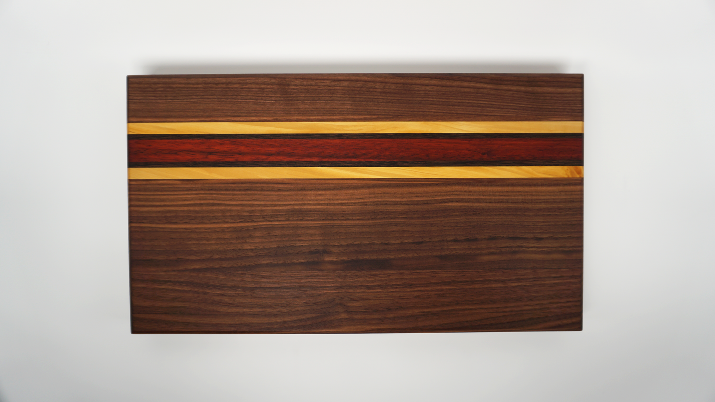 18″ x 10″ x 1.28″ Black Walnut+++