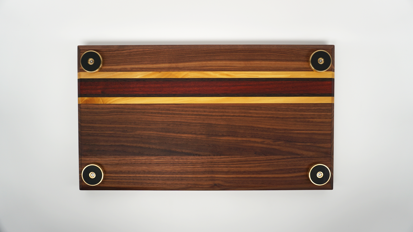 18″ x 10″ x 1.28″ Black Walnut+++