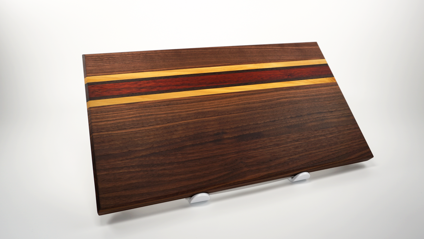 18″ x 10″ x 1.28″ Black Walnut+++